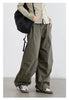Women Pants Solid Loose Casual Outdoor Workwear Female Wide Leg Trousers Drawstring Windproof Spring Autumn