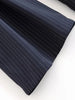 Stripe Pleated Wide Leg Pants For Women Elegant Pockets High Waist Long Trousers Autumn Lady High Street Chic Pants