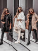 Winter Hooded Loose Solid Color Zipper Cotton Jacket Women Quilted Puffer Coat Fleece Lined Long Warm Irregular Hem Outerwear