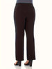 Women's Plus Size Elastic Waist Straight Pants Slim Look