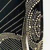 High Street Designer Stylish Women Long Sleeve Metallic Beaded Stretchy Dress