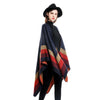 Winter Warm Plaid Ponchos And Capes For Women Oversized Shawls and Wraps Cashmere Pashmina Female Bufanda Mujer