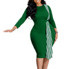 African Dresses For Women Autumn Dashiki Bodycon Midi Dress African Clothes Elegant Dresses Ladies Africa Clothing