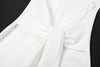 Sexy Maxi Dress Women Shoulder Padded Zip Wrapped Bandage Long Sleeve Slit Elegant Solid Office Simple Skinny Bodycon