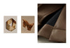 Minimalist PU Leather Casual Pants for Women Autumn Loose Floor Length Straight Slit Female Trousers 12343250