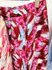 High Street Designer Runway Suit Set Women's 3/4 Sleeve Feather Printed Blazer Flare Pants Set 2pcs