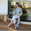 Solid Belted Maxi Trench Coats Women's Loose Full Sleeves Single-breasted Lace-up Windbreak Ladies Early Autumn Outwear