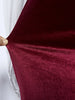 Wine Sequin Evening Dress Elegant Women One Shoulder Draped Split Wedding Party Prom Dresses Bridesmaid Wine Long Gown