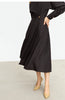 Minimalist French Long-sleeve Shirt Dress for Women Autumn A-line Office Lady Solid Midi Dresses Vestidos 12343290