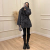Faux Fur PatchworkTwisted Knitted Cardigan Women Elegant Lapel Long Sleeve Pockets Furry Knitwear Autumn Female Loose Outerwears