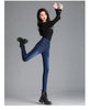 Elastic Waist High Waist Jeans for Women Spring and Autumn Slim Elastic Women's Age Reducing Casual Pants