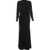 Elegant Shawl Patchwork Dress Women Swing Bandage Ruched Sexy Evening Prom Party Stretch Slim Maxi Bodycon