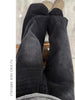 Womens Jeans Y2k Jeans Flared Trousers Black Gray Straight Leg Winter Warm Fleece Lined Loose Fit High Waist Wide Leg