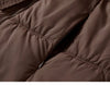 Women's Long Parkas Winter Padding Coat Oversized Stand Neck Hooded Zipper Warm Outerwear Woman Clothes W44M58169