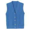 Women Knitted Cardigan Vest Jacket Spring Autumn Solid Color V-Neck Ladies Coat Middle Aged Mother Lady Sweater Waistcoat