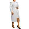 Women's Set Full Sleeve Long Blazer Coat+ Long Dress Suit Winter Streetwear Two 2 Piece Set Africa OL Work Outfits