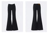 Low Waist Boot Cut Jeans For Women Stretch Denim Flared Pants Black Casual Female Bell Bottom Trousers