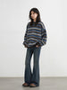 Women Jeans High Waisted Slightly Flared Slim Female Denim Pants Blue Ladies Trousers Autumn Winter