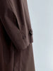 Women Coffee Brief Belted Big Size Long Trench Lapel Long Sleeve Windbreaker Tide Spring Autumn 1DJ3893