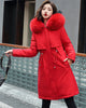 Winter Jacket Women Parka Clothes Long Coat Wool Liner Hooded Jacket Fur Collar Thick Warm Snow Wear Padded Parka 6XL