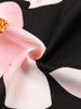 Womens Elegant Polka Dot Bow Tie 2/3 Sleeve Work Office Knee Length Colorblock Business Casual Party Bodycon Sheath Dress