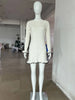 Knitted Contrast Slim Fit Mini Dress Women's Autumn Knitted Sweater Dress Long Sleeve Knitted Mini Dress