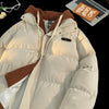 Winter Cotton-padded Jacket Women, Two-piece Hooded Down Cotton Jacket Female Casual Warm Cotton-padded Clothing Parker Coat