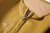 PU Crop Jacket Women Irregular Waist-Cinch Spring Wild Zip Full Sleeve Streetwear Office Lady Classic Coat