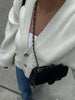 Women's Cropped Cardigans V-neck Knitted Sweater Coat Long Sleeve with Pocket Casual Streetwear Outwear Autumn