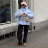 Casual Stripe Women's Padded Jacket Hooded Zipper Warm Thicken Lady Coats Autumn Winter Female Street Outwear