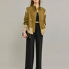 Spring Autumn Contrast Splicing Design Sense Short Women Jacket 2025New Casual Single-Breasted Coat Female Top
