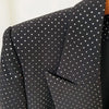 Designer Blazer Suit Set Women's Single Button Diamonds Beaded Camis Blazer Pants Suit 3pcs Set