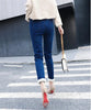 Winter Fleece Lined Denim Pencil Pants Women Thicken Warm Lamb Fluff Jeans High Waist Slim Vaqueros Big Size 34 Kot Pantolon