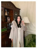 French Lazy Autumn Winter Hooded Double Faced Cashmere Coat Mid Length Real Fox Fur Collar Wool Warm Coat Women