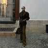 Vintage Oversized Suede Leather Jacket Women Shoulder Pad Full Sleeve One Button Coat autumn Lady Chic Bomber Streetwear