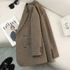 High-Quality Suit Jacket Women Autumn Winter Word Pattern Blazer Coat Female Temperament Cool Design Unique Ladies Tops