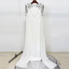 High Street Party Vestido Women's Full Sleeve Diamonds Beaded Maxi Long Dress