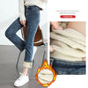 Women's Winter Fleece Warm Jeans Retro Elastic Thickened Comfortable Straight Korean Casual Female Velvet Denim Pants