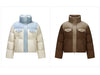 Down Jacket Women Waterproof Patchwork Oversize Stand Collar Winter Coat
