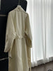 Women Coffee Brief Belted Big Size Long Trench Lapel Long Sleeve Windbreaker Tide Spring Autumn 1DJ3893