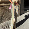 Rainbow Baggy Jeans Pants Women's Straight Jeans Female Striped Low Landing Jeans Chic Denim Trousers Streetwear Pants