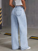 High Waist Wide Leg Jeans Women Vintage Washed Loose Straight Denim Pants Streetwear Casual Baggy