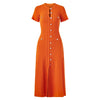 French Style Knitted Long Dress round Neck Hollow out Wooden Edge Skirt Elegant Autumn Women's One Piece Dress