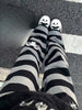 Japanese Stripe Wide Leg Trousers Y2k Aesthetic Kawaii Cartoon Embroidery Straight Pants Vintage Casual Loose Pantalones Women