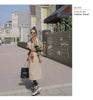 Trench Coat Women's Chic Splicing Color Block Lapel Double Breasted Long Windbreaker Belt Coat Spring 2DA1718