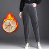 Thick Plush Corduroy Casual Pants For Women Warm Autumn Winter Trousers High Waist All Match Harem Pants Ladies