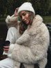 Autumn Winter Faux Fur Coat For Women Elegant Solid Button Long Sleeve Jacket Female Streetwear Warm Outerwear