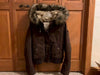 Y2K Vintage Autumn and Winter Lamb Fleece Lining Jackets Women's Cotton Brown Zipper Hooded Jacket Fur Collar Keep Warm Coat