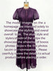 Elegant Chiffon Lace Trim Midi Dress Stand Collar Neck Puff Sleeve Cinched Waist Draped A Line Flowy Women's Casual Dresses