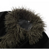 Elegant Solid Faux Fur Spliced Coat Women Lapel Long Sleeve Tassel Plush Outerwear Fall Winter Warm Streetwear